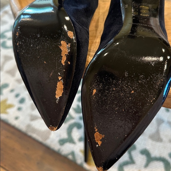 Maje Brand Elegant Black Velvet Heels - Picture 8 of 10